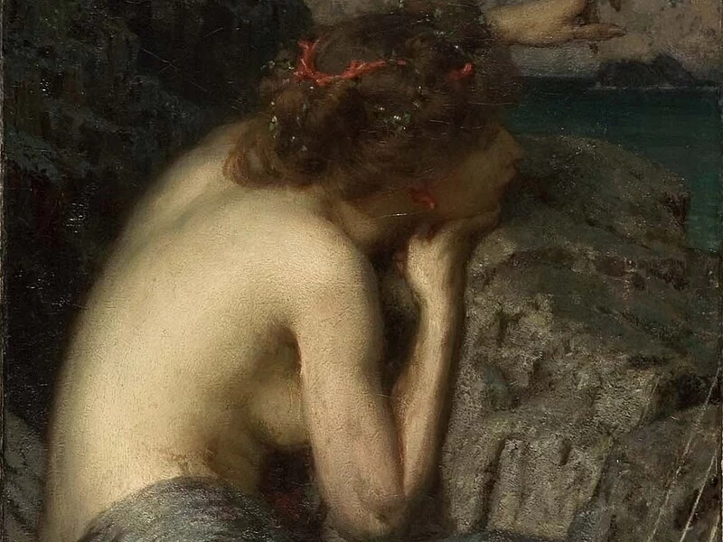 1866-Louis Loeb - La sirena - Smithsonian American Art Museum